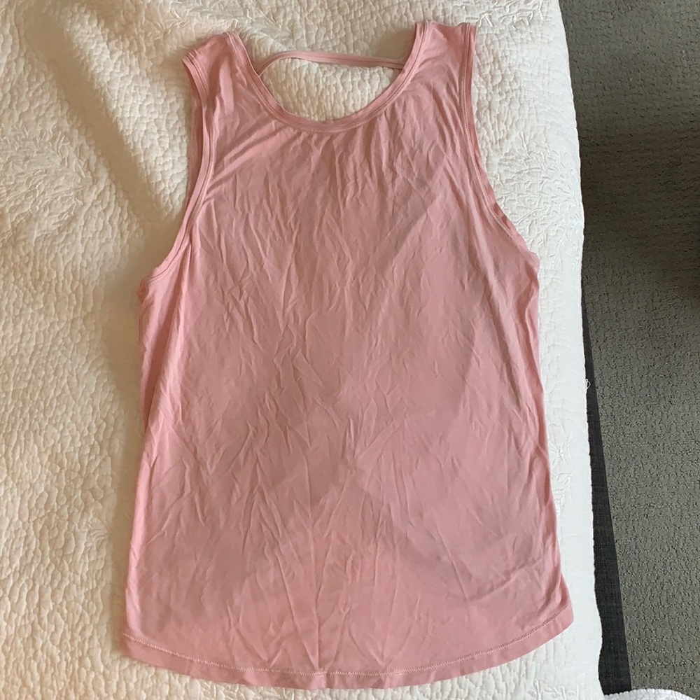 Lululemon pink open back tank!